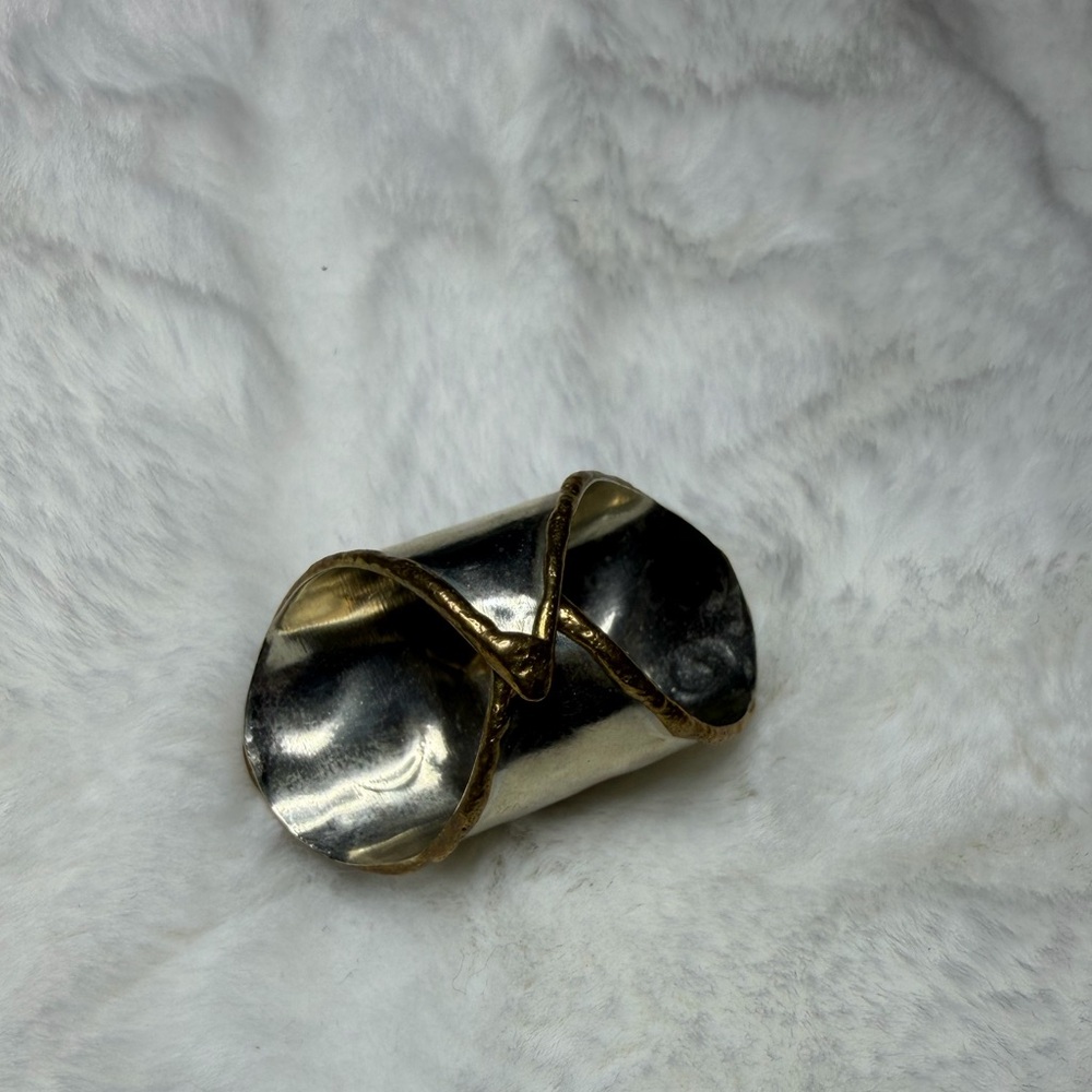 Mixed Metals Statement Ring - image 3